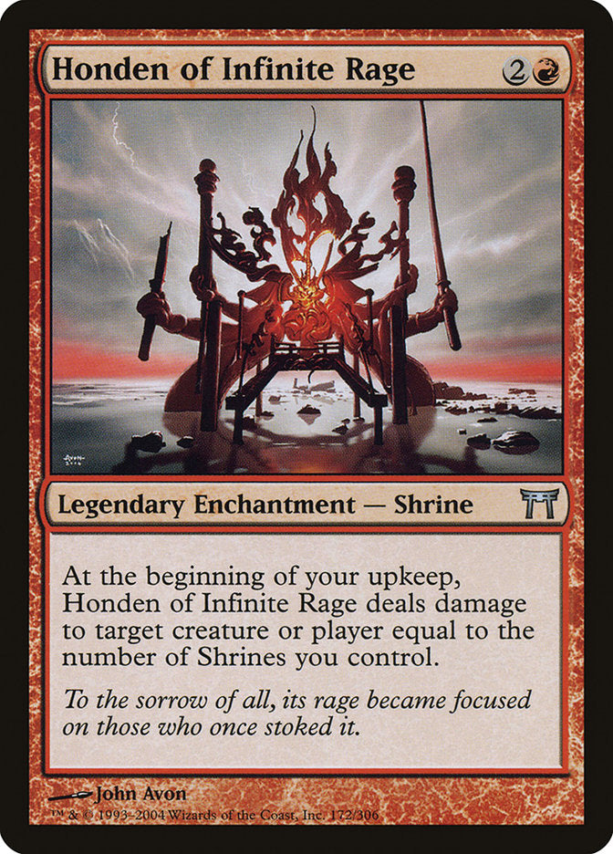 Honden of Infinite Rage - [Foil] Champions of Kamigawa (CHK)