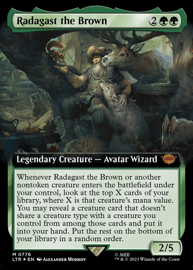 Radagast the Brown - [Surge Foil, Extended Art] The Lord of the Rings: Tales of Middle-earth (LTR)