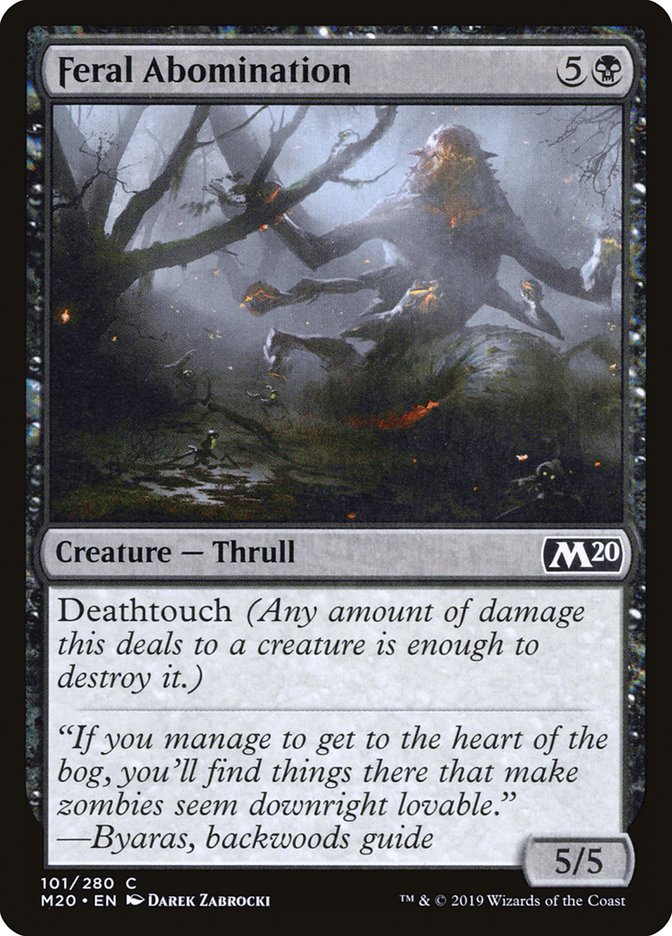 Feral Abomination - [Foil] Core Set 2020 (M20)