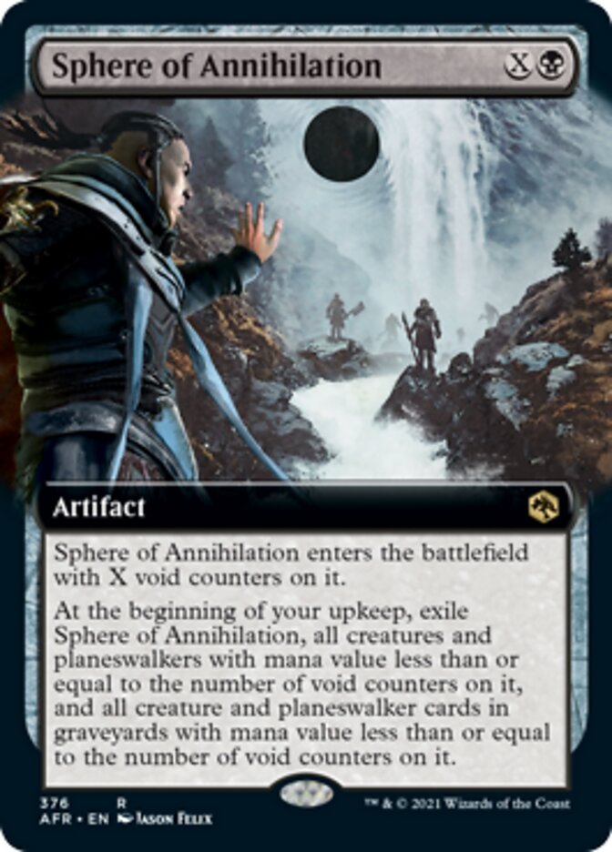 Sphere of Annihilation - [Foil, Extended Art] Adventures in the Forgotten Realms (AFR)