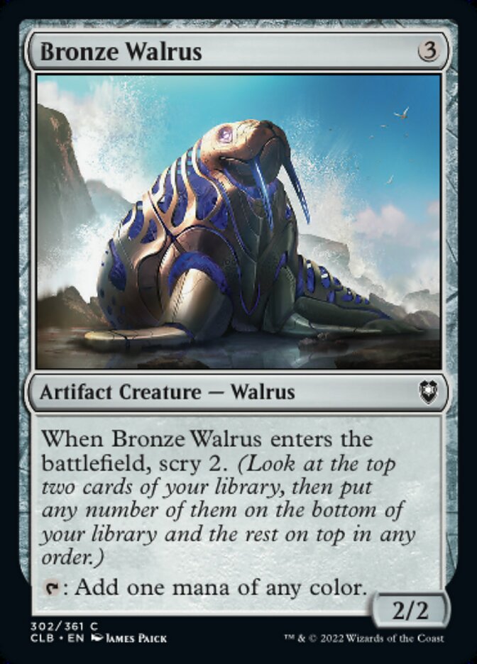 Bronze Walrus - [Foil] Commander Legends: Battle for Baldur's Gate (CLB)