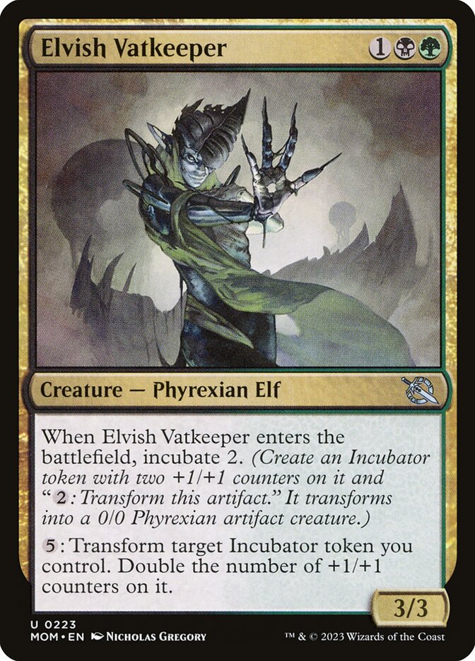 Elvish Vatkeeper - [Foil] March of the Machine (MOM)