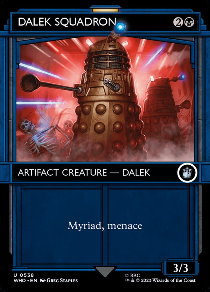 Dalek Squadron - [Foil, Showcase] Doctor Who (WHO)