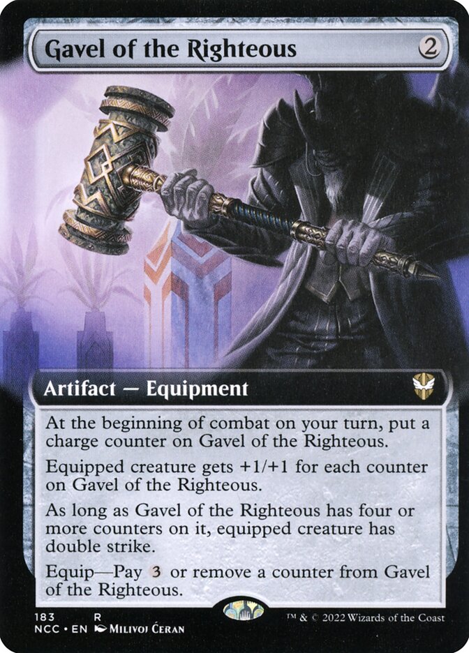 Gavel of the Righteous - [Foil, Extended Art] New Capenna Commander (NCC)