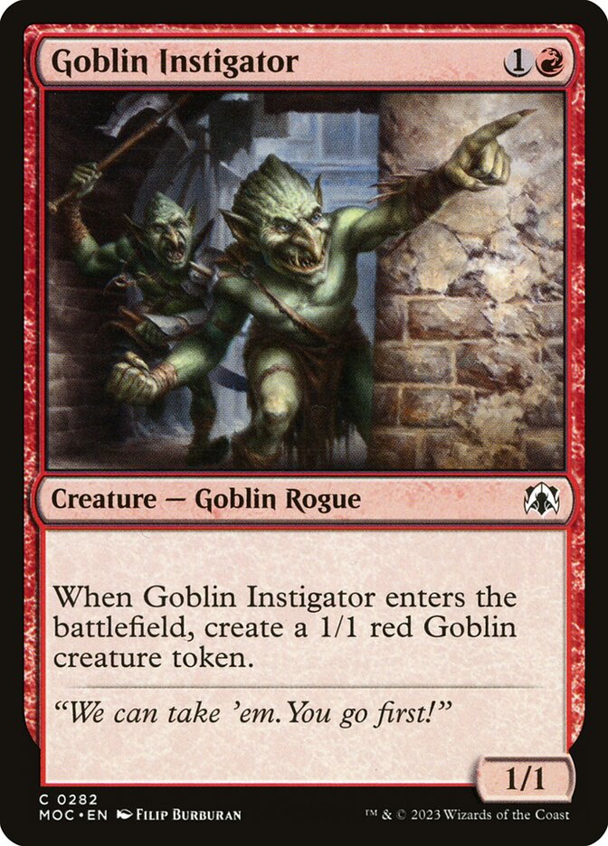 Goblin Instigator - March of the Machine Commander (MOC)
