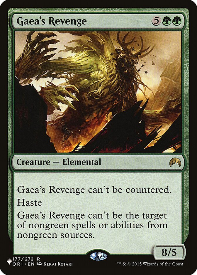 Gaea's Revenge - The List (PLIST)