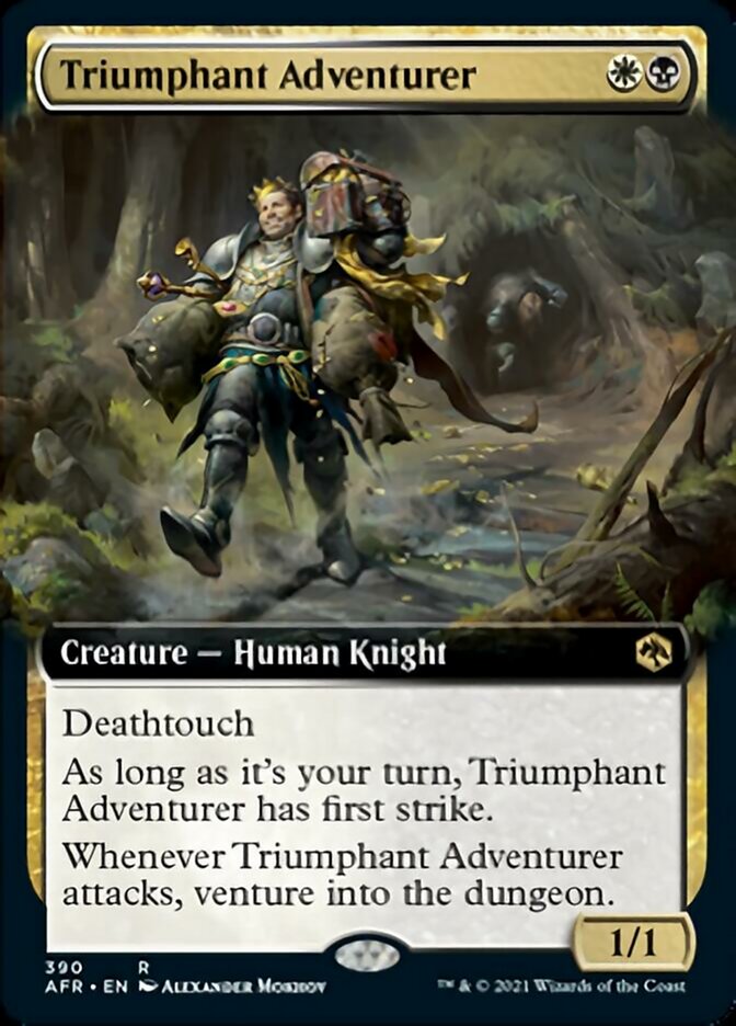 Triumphant Adventurer - [Foil, Extended Art] Adventures in the Forgotten Realms (AFR)