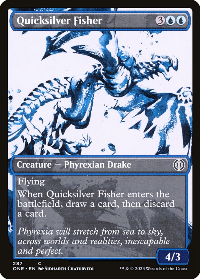 Quicksilver Fisher - [Foil, Showcase] Phyrexia: All Will Be One (ONE)