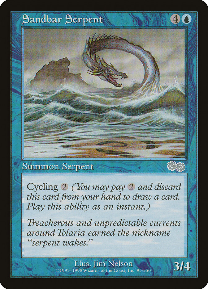 Sandbar Serpent - [Retro Frame] Urza's Saga (USG)