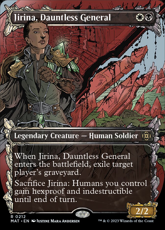 Jirina, Dauntless General - [Halo Foil, Showcase] March of the Machine: The Aftermath (MAT)