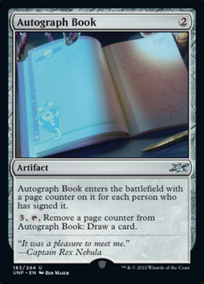 Autograph Book - [Foil] Unfinity (UNF)