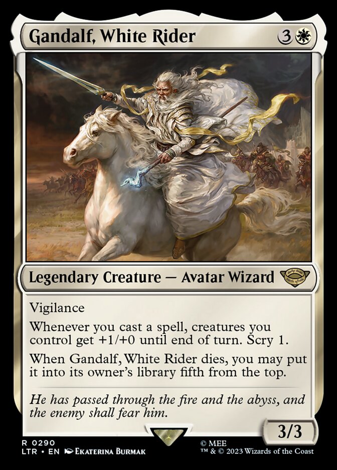 Gandalf, White Rider - [Foil] The Lord of the Rings: Tales of Middle-earth (LTR)