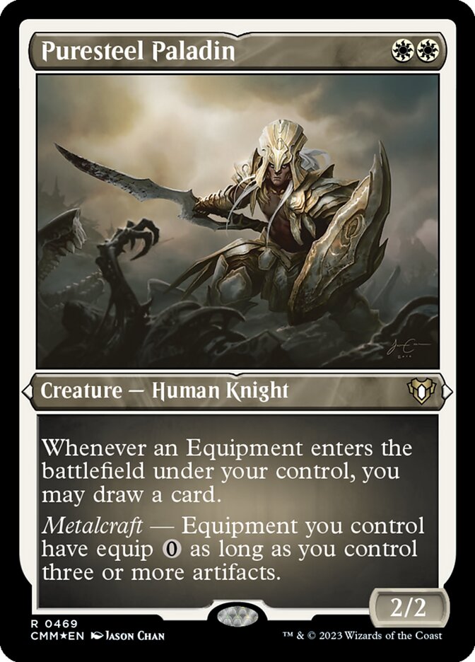 Puresteel Paladin - [Etched Foil] Commander Masters (CMM)