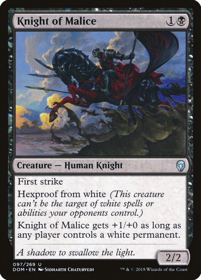 Knight of Malice - [Foil] Dominaria (DOM)