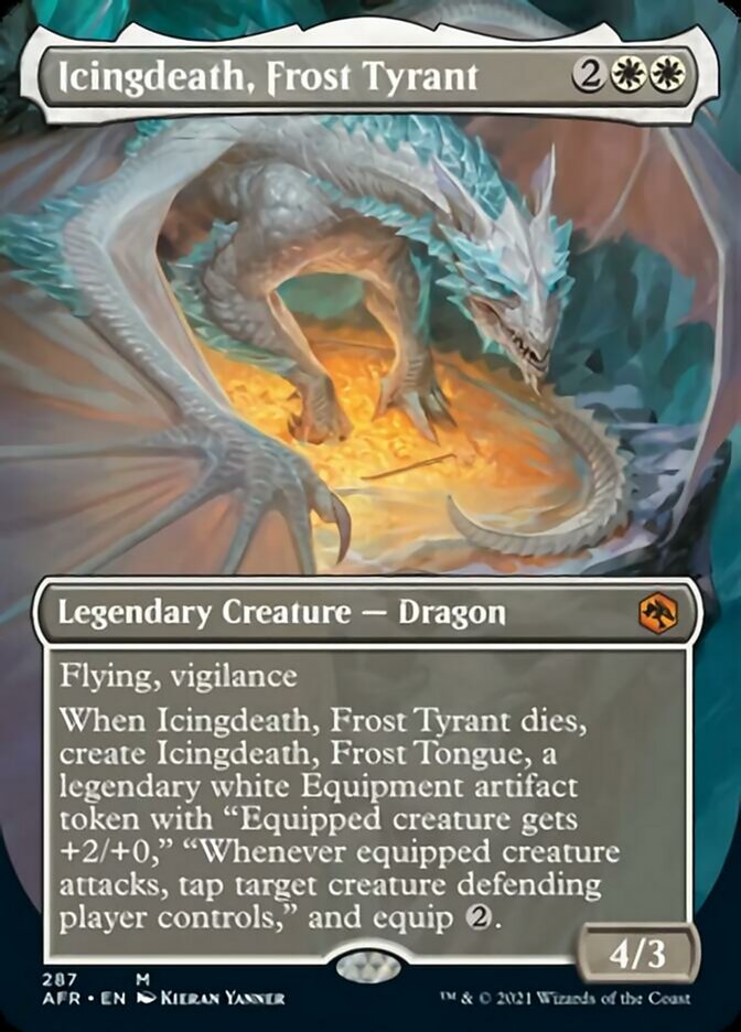 Icingdeath, Frost Tyrant - [Foil, Borderless] Adventures in the Forgotten Realms (AFR)