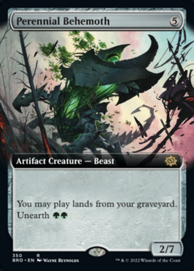 Perennial Behemoth - [Foil, Extended Art] The Brothers' War (BRO)