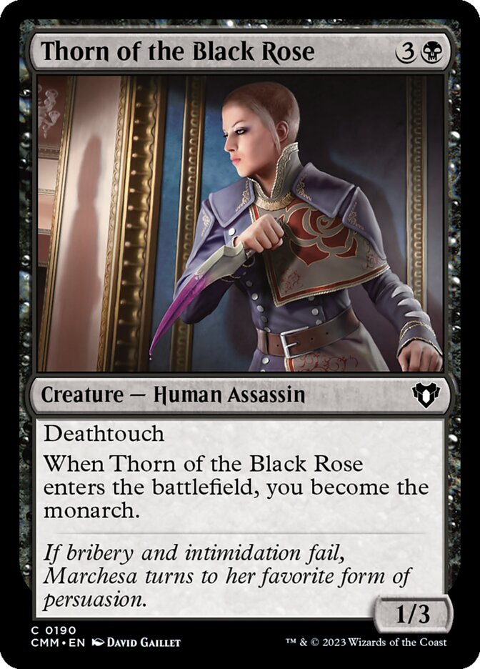 Thorn of the Black Rose - [Foil] Commander Masters (CMM)