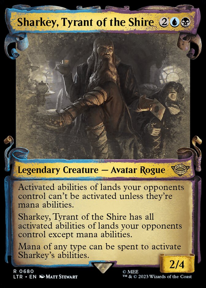 Sharkey, Tyrant of the Shire - [Foil, Showcase Scroll] The Lord of the Rings: Tales of Middle-earth (LTR)