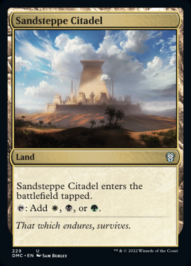 Sandsteppe Citadel - Dominaria United Commander (DMC)