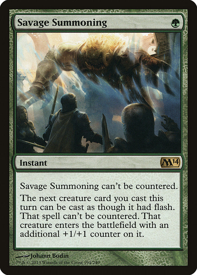 Savage Summoning - [Foil] Magic 2014 (M14)