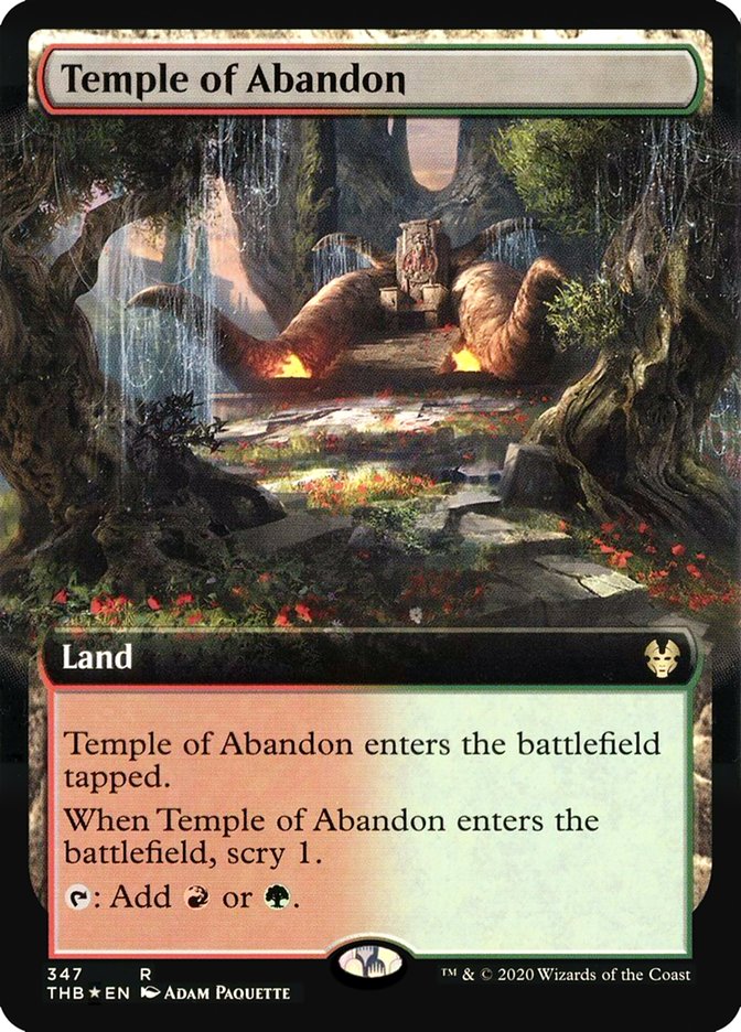 Temple of Abandon - [Foil, Extended Art] Theros Beyond Death (THB)