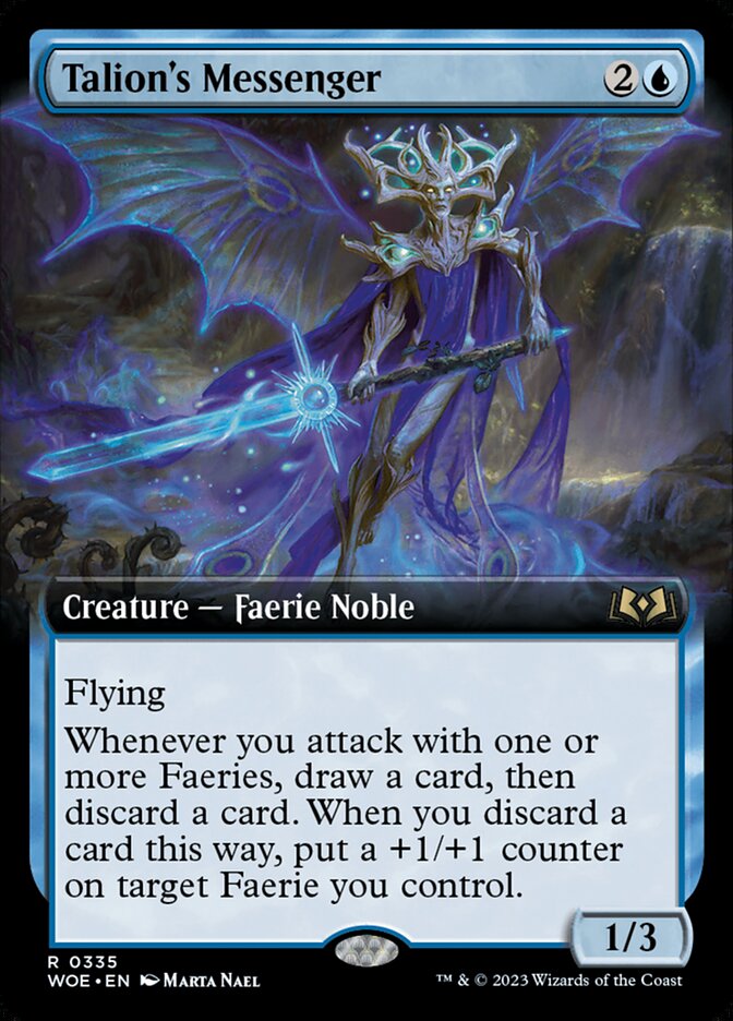 Talion's Messenger - [Foil, Extended Art] Wilds of Eldraine (WOE)