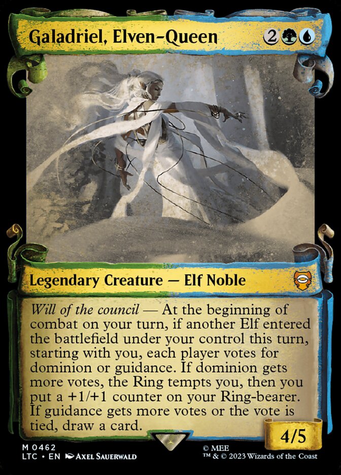 Galadriel, Elven-Queen - [Foil, Showcase Scroll] Tales of Middle-earth Commander (LTC)