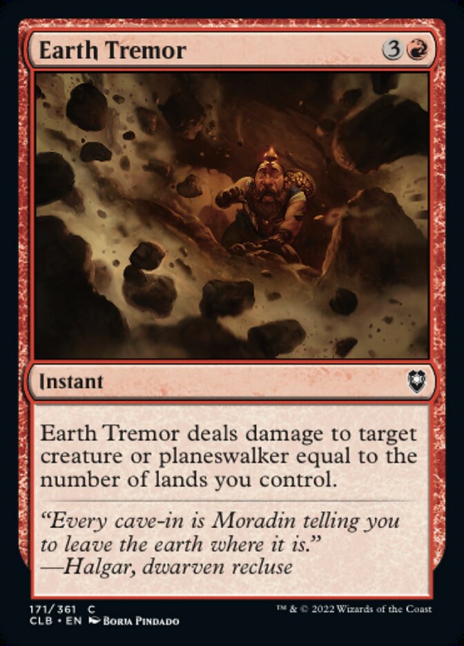 Earth Tremor - [Foil] Commander Legends: Battle for Baldur's Gate (CLB)