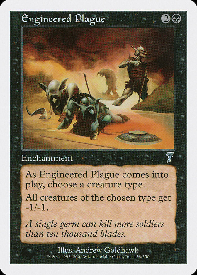 Engineered Plague - [Foil] Seventh Edition (7ED)