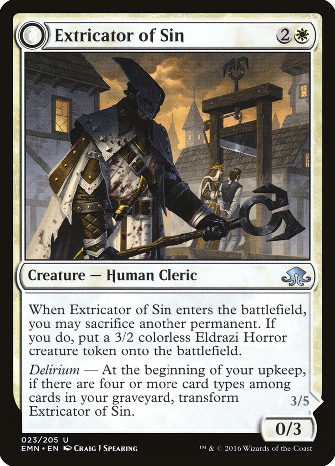 Extricator of Sin // Extricator of Flesh - [Foil] Eldritch Moon (EMN)
