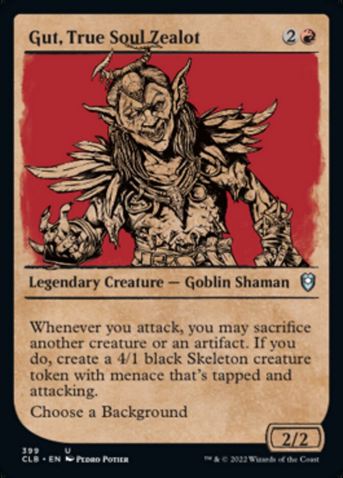 Gut, True Soul Zealot - [Showcase] Commander Legends: Battle for Baldur's Gate (CLB)