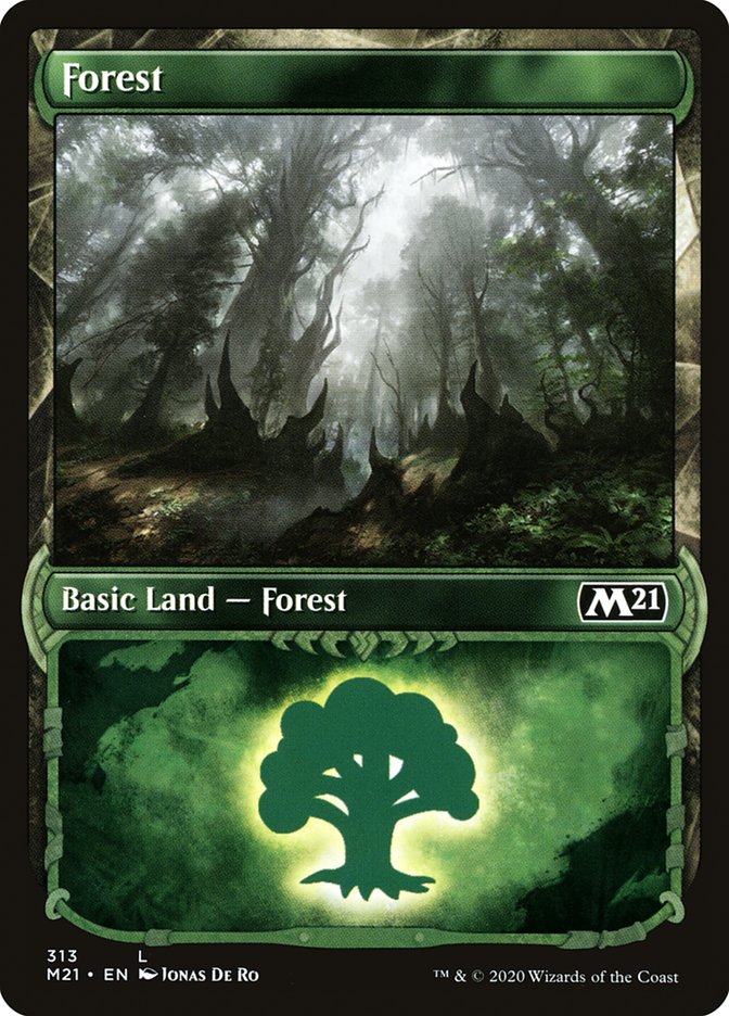 Forest - [Foil, Showcase] Core Set 2021 (M21)