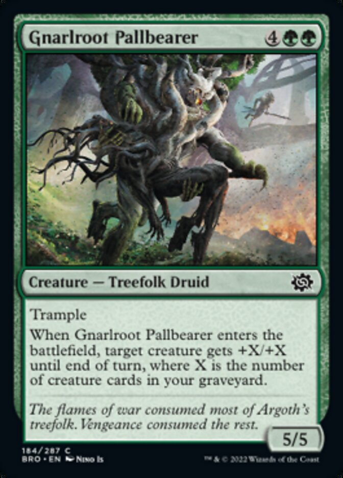 Gnarlroot Pallbearer - [Foil] The Brothers' War (BRO)