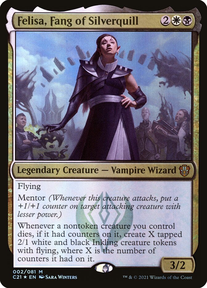 Felisa, Fang of Silverquill - [Foil] Commander 2021 (C21)