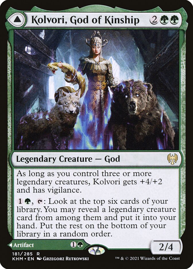 Kolvori, God of Kinship // The Ringhart Crest - [Foil] Kaldheim (KHM)