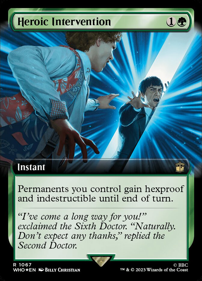 Heroic Intervention - [Surge Foil, Extended Art] Doctor Who (WHO)