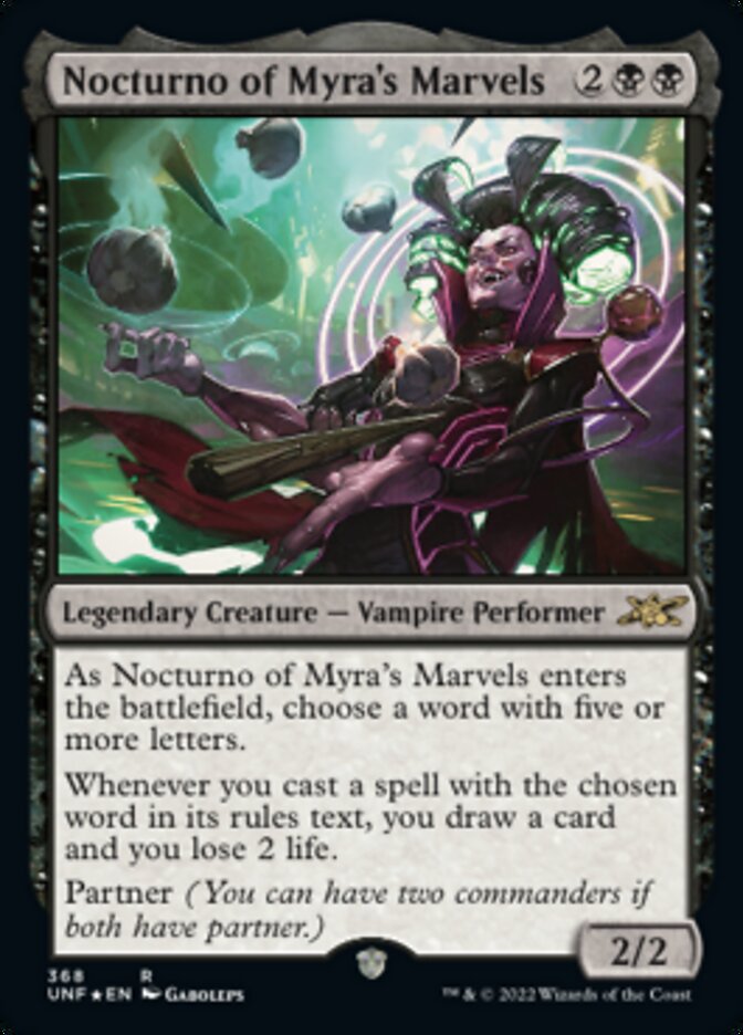 Nocturno of Myra's Marvels - [Galaxy Foil] Unfinity (UNF)