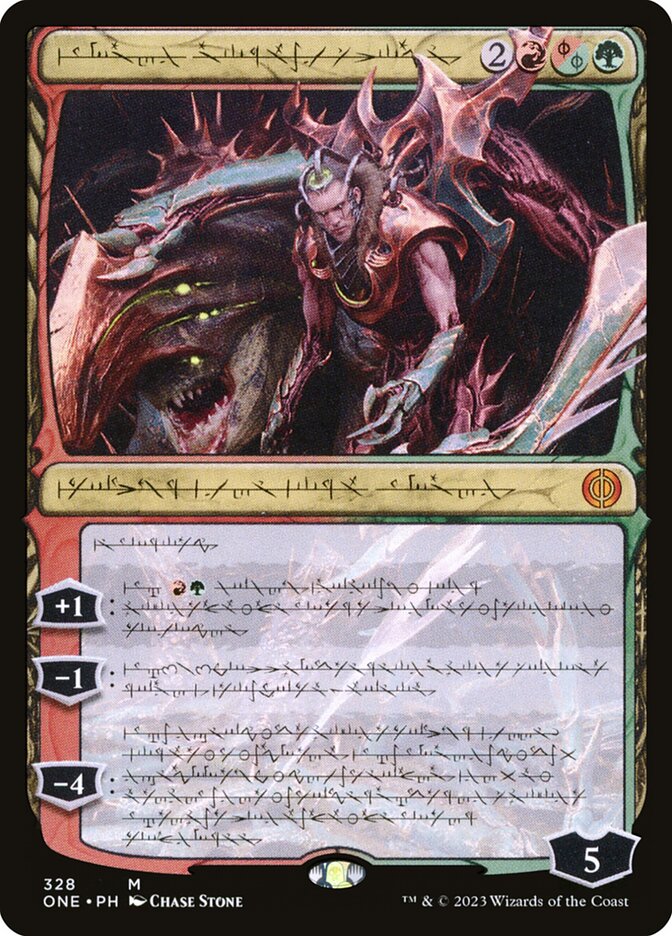 Lukka, Bound to Ruin - [Foil, Phyrexian] Phyrexia: All Will Be One (ONE)
