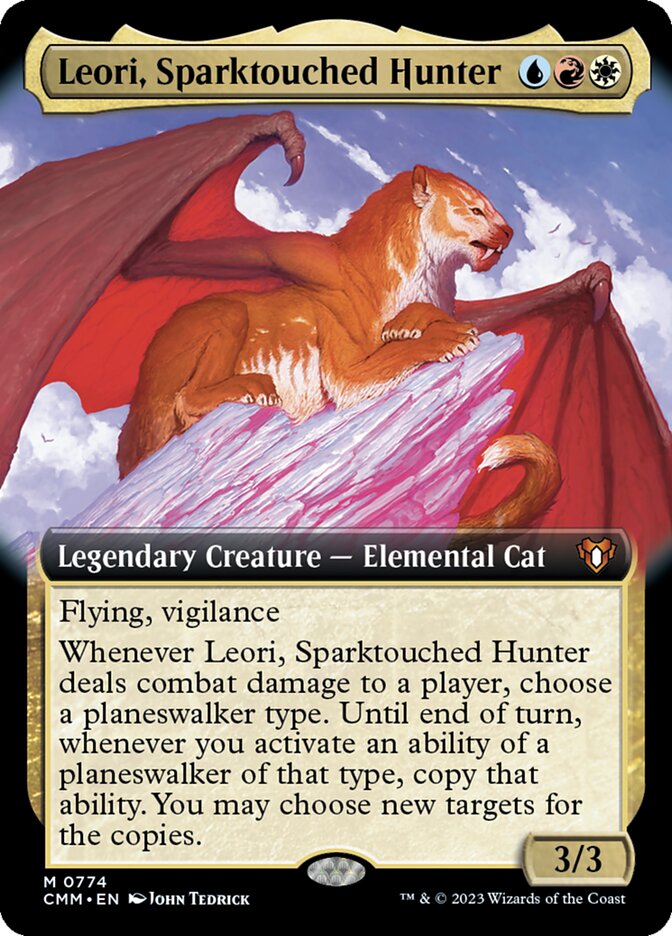 Leori, Sparktouched Hunter - [Extended Art] Commander Masters (CMM)
