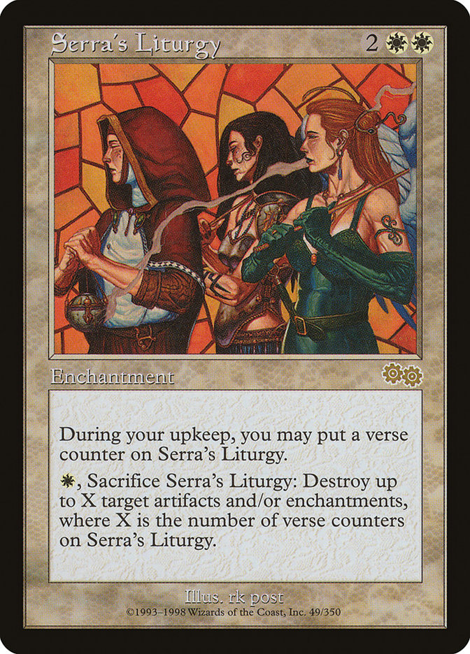 Serra's Liturgy - [Retro Frame] Urza's Saga (USG)