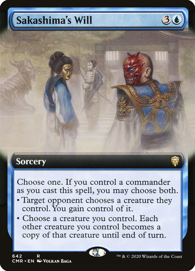 Sakashima's Will - [Foil, Extended Art] Commander Legends (CMR)