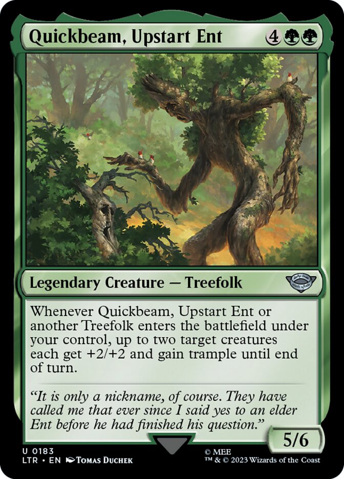 Quickbeam, Upstart Ent - [Foil] The Lord of the Rings: Tales of Middle-earth (LTR)