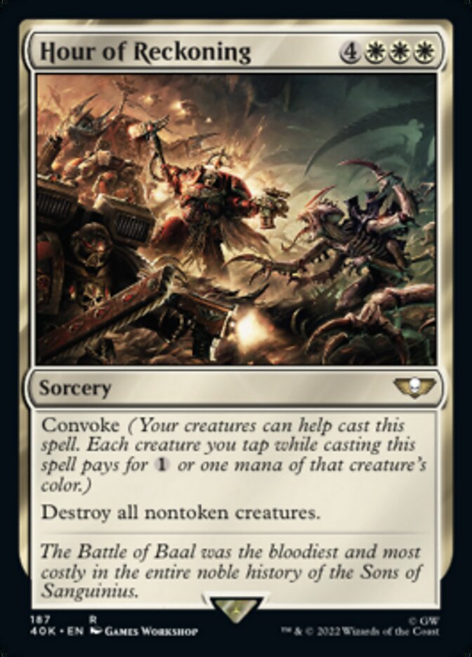 Hour of Reckoning - [Surge Foil] Warhammer 40,000 Commander (40K)
