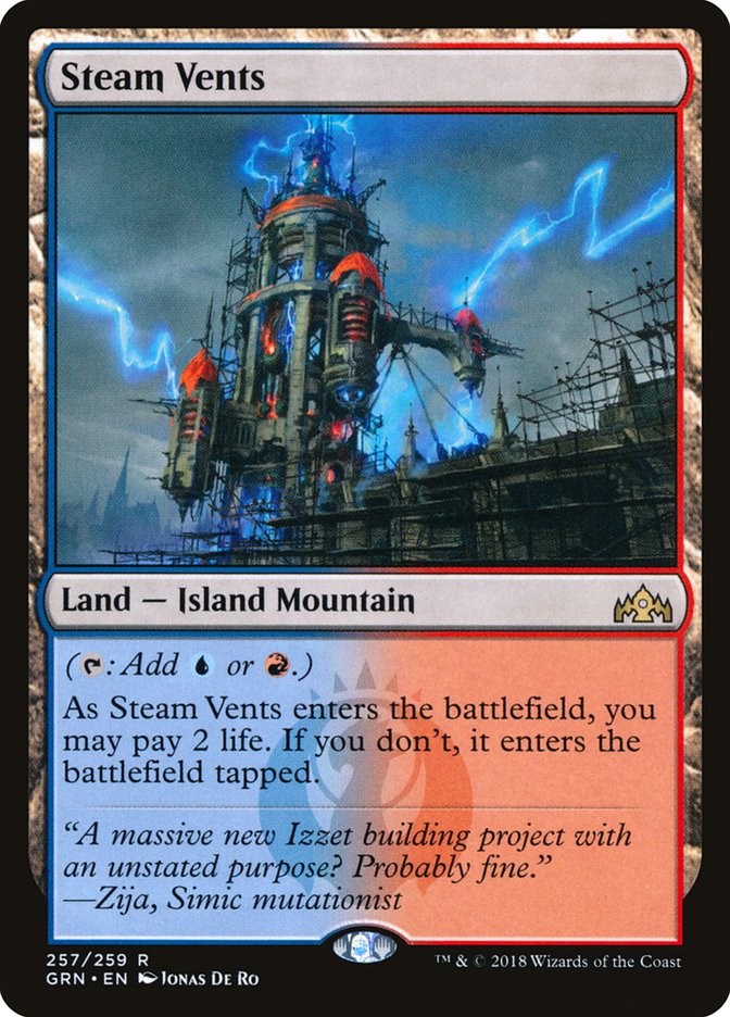 Steam Vents - [Foil] Guilds of Ravnica (GRN)