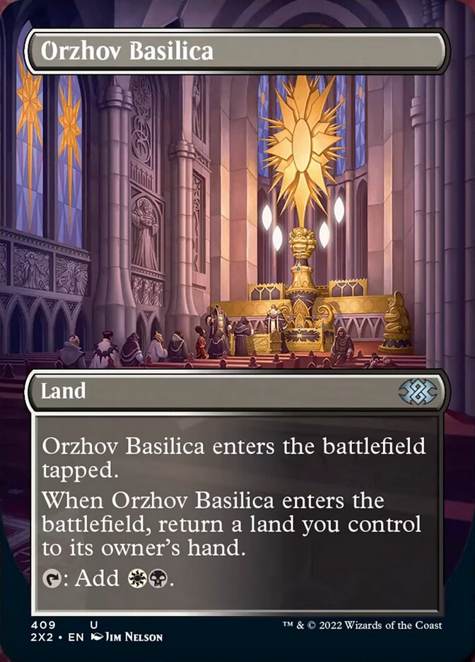 Orzhov Basilica - [Foil, Borderless] Double Masters 2022 (2X2)