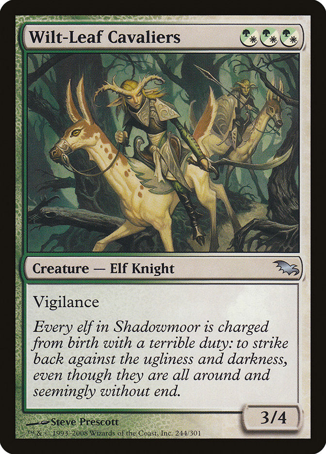 Wilt-Leaf Cavaliers - [Foil] Shadowmoor (SHM)
