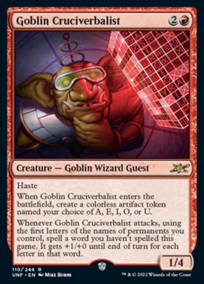 Goblin Cruciverbalist - Unfinity (UNF)
