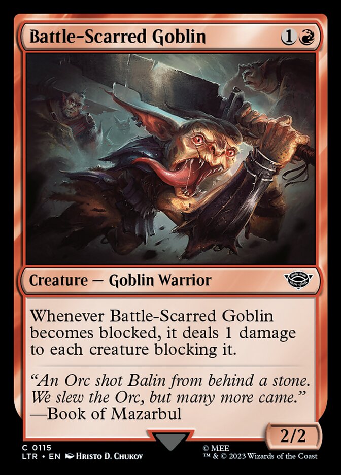 Battle-Scarred Goblin - [Foil] The Lord of the Rings: Tales of Middle-earth (LTR)