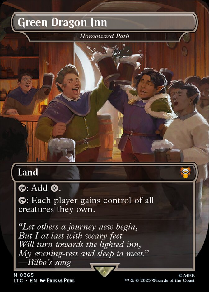 Green Dragon Inn - Homeward Path - [Foil, Borderless] Tales of Middle-earth Commander (LTC)