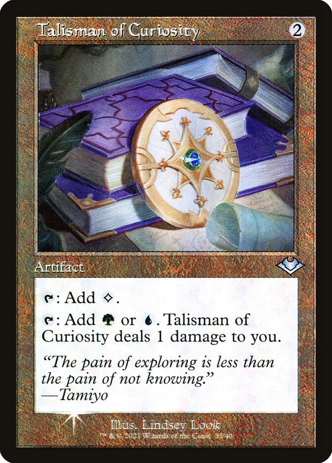 Talisman of Curiosity - [Etched Foil, Retro Frame] Modern Horizons 1 Timeshifts (H1R)